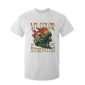 Black Pride T Shirt For Kid My Color Is My Strength African American Lion Women