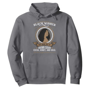 Black Women Pride Hoodie Made Out Of Brown Sugar Cocoa Honey And Gold