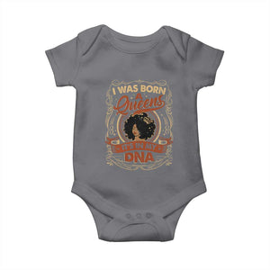 Black Women Pride Baby Onesie I Was Born A Queen It's In My DNA Retro