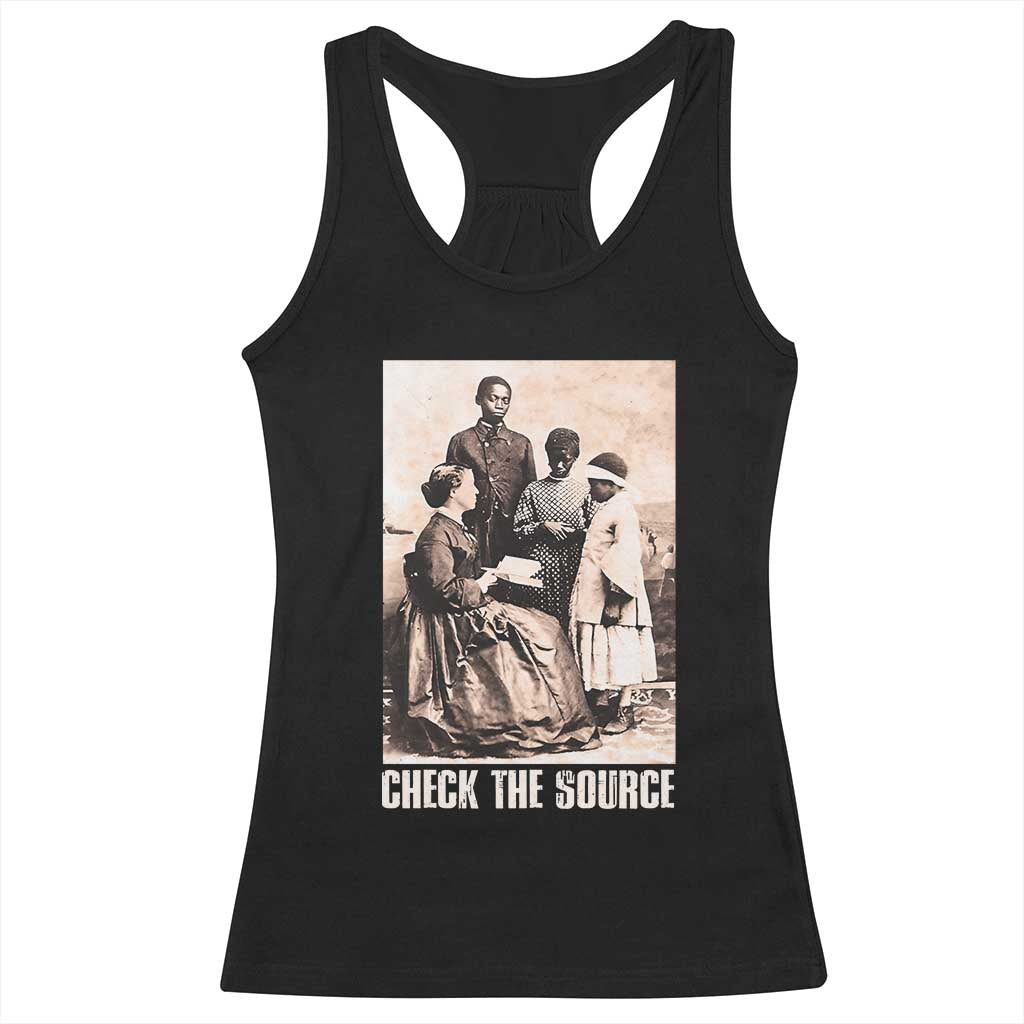 Black History Racerback Tank Top Check The Source African American Pride