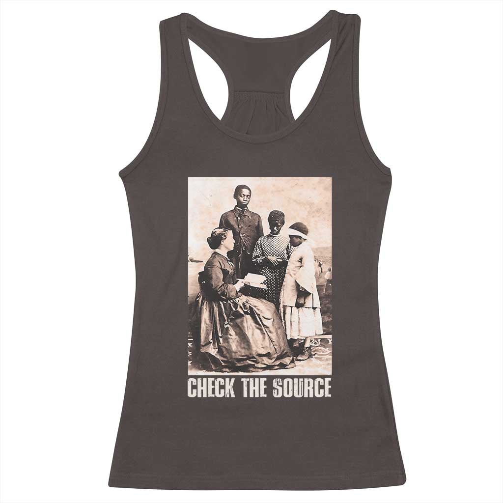 Black History Racerback Tank Top Check The Source African American Pride