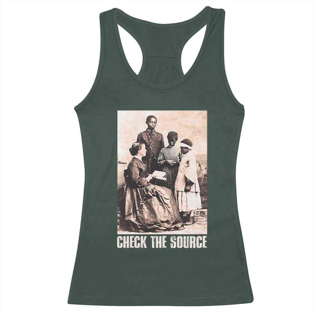 Black History Racerback Tank Top Check The Source African American Pride