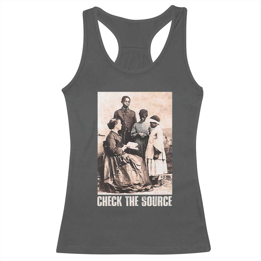 Black History Racerback Tank Top Check The Source African American Pride
