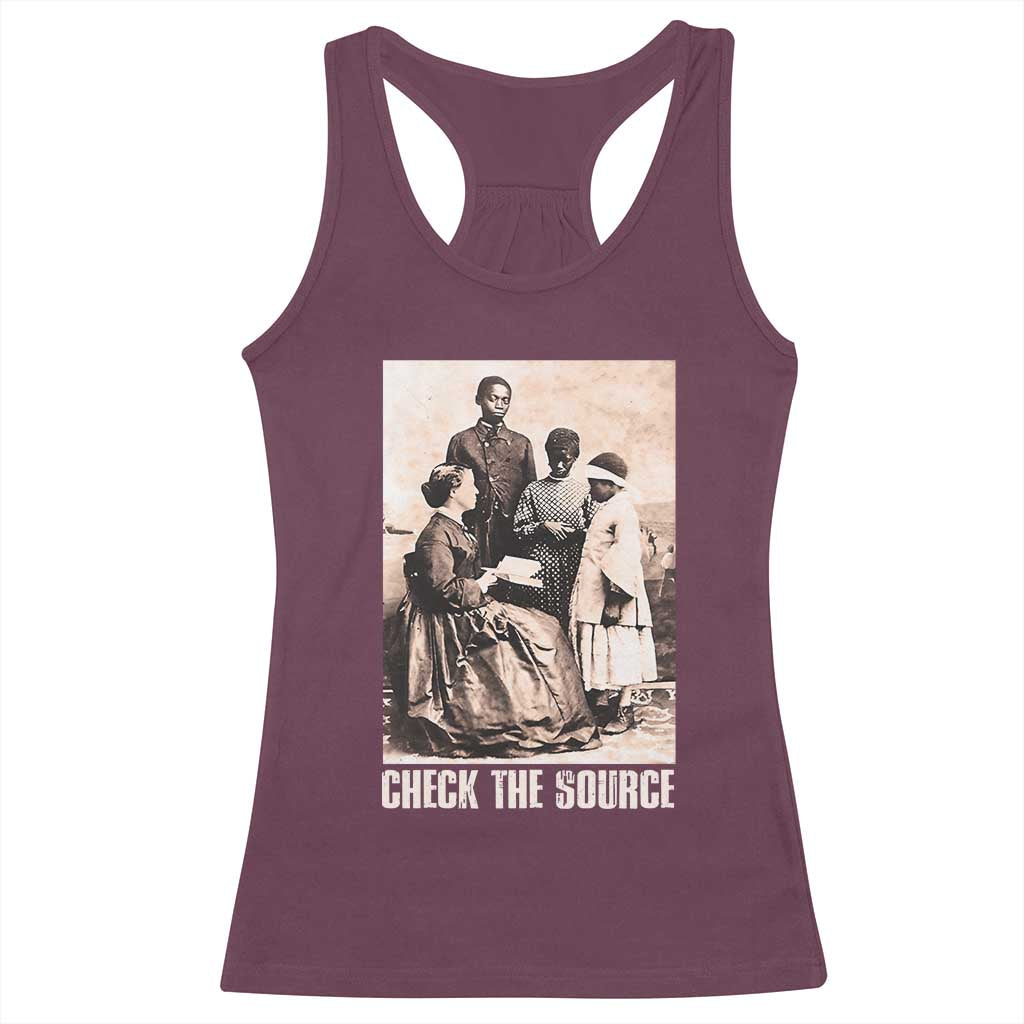 Black History Racerback Tank Top Check The Source African American Pride