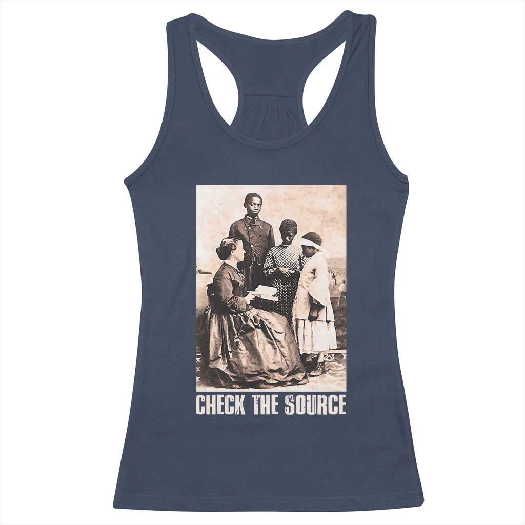 Black History Racerback Tank Top Check The Source African American Pride