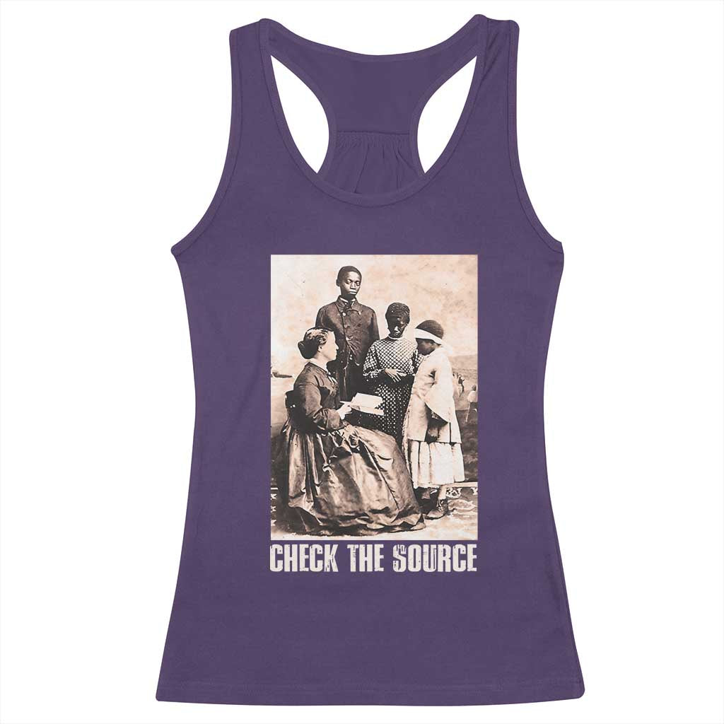 Black History Racerback Tank Top Check The Source African American Pride