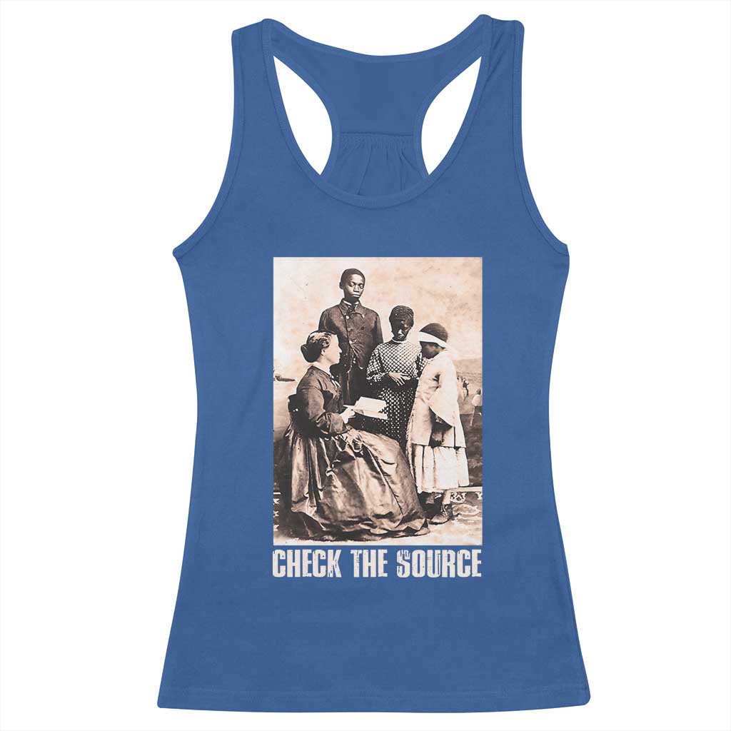 Black History Racerback Tank Top Check The Source African American Pride