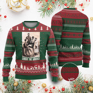 Black History Ugly Christmas Sweater Check The Source African American Pride