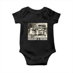 Education Is Freedom Baby Onesie Black Educator Bookish