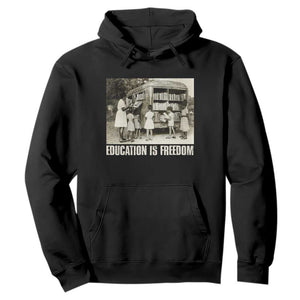 Education Is Freedom Hoodie Black Educator Bookish