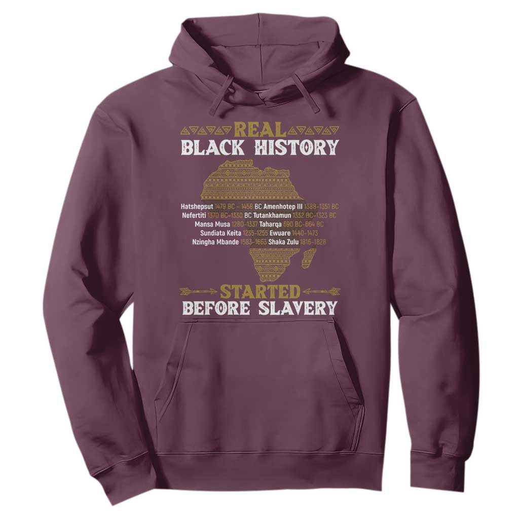 Real Black History Started Before Slavery Hoodie