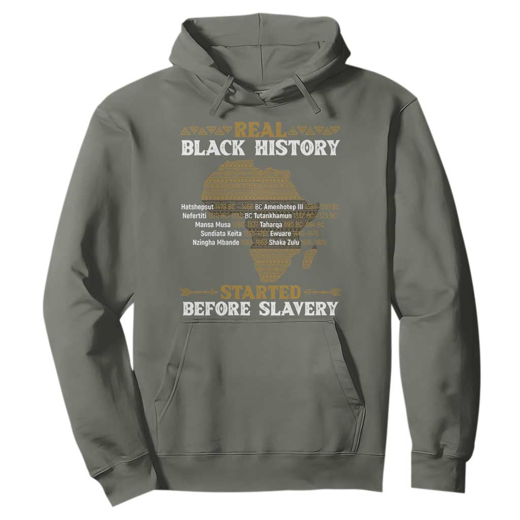 Real Black History Started Before Slavery Hoodie