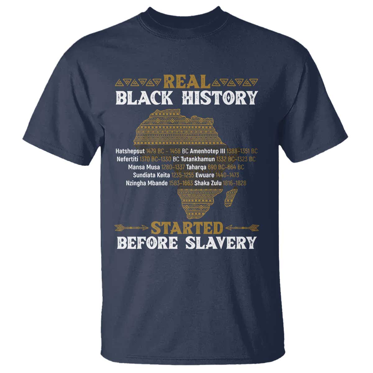 Real Black History Started Before Slavery T Shirt