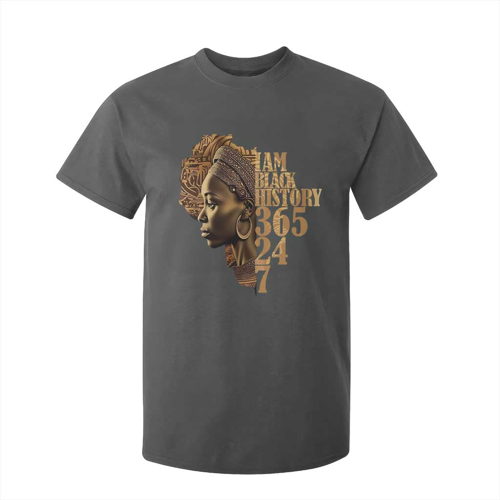 I Am Black History 365 24 7 T Shirt For Kid