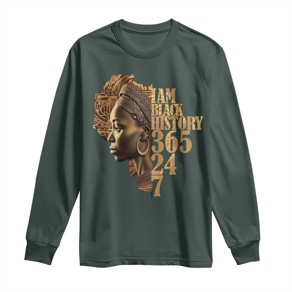 I Am Black History 365 24 7 Long Sleeve Shirt