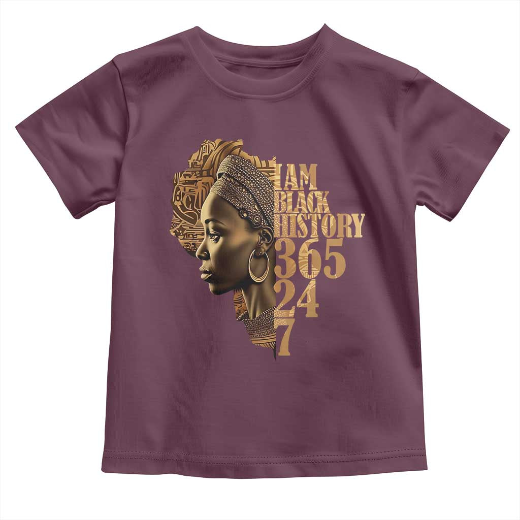 I Am Black History 365 24 7 Toddler T Shirt
