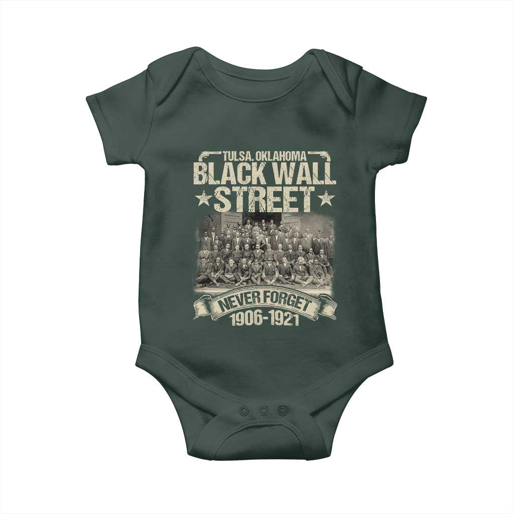 Black Wall Street Baby Onesie Never Forget 1906 1921 Tulsa Black History