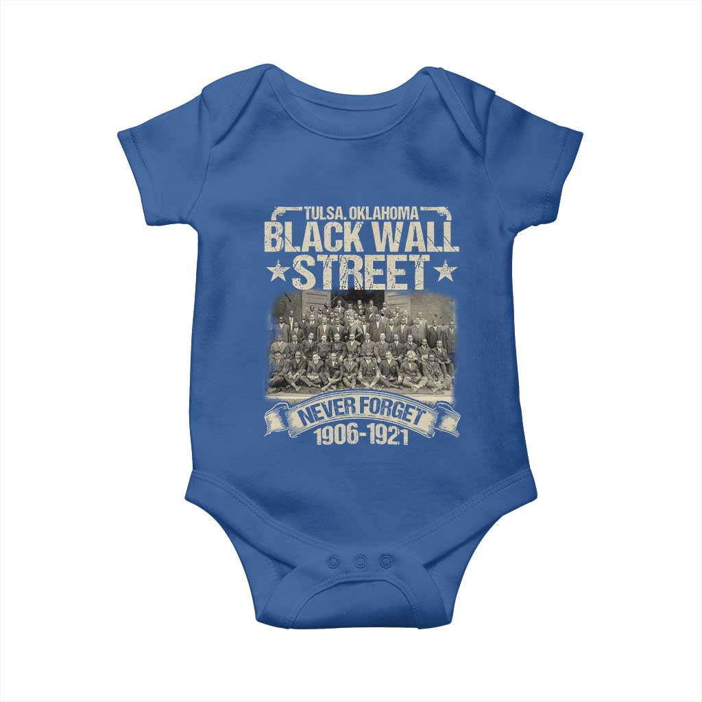 Black Wall Street Baby Onesie Never Forget 1906 1921 Tulsa Black History