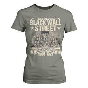 Black Wall Street T Shirt For Women Never Forget 1906 1921 Tulsa Black History