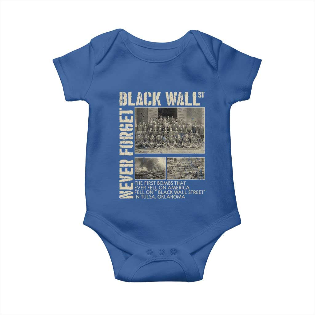Black Wall Street Baby Onesie Never Forget Tulsa Black History Month