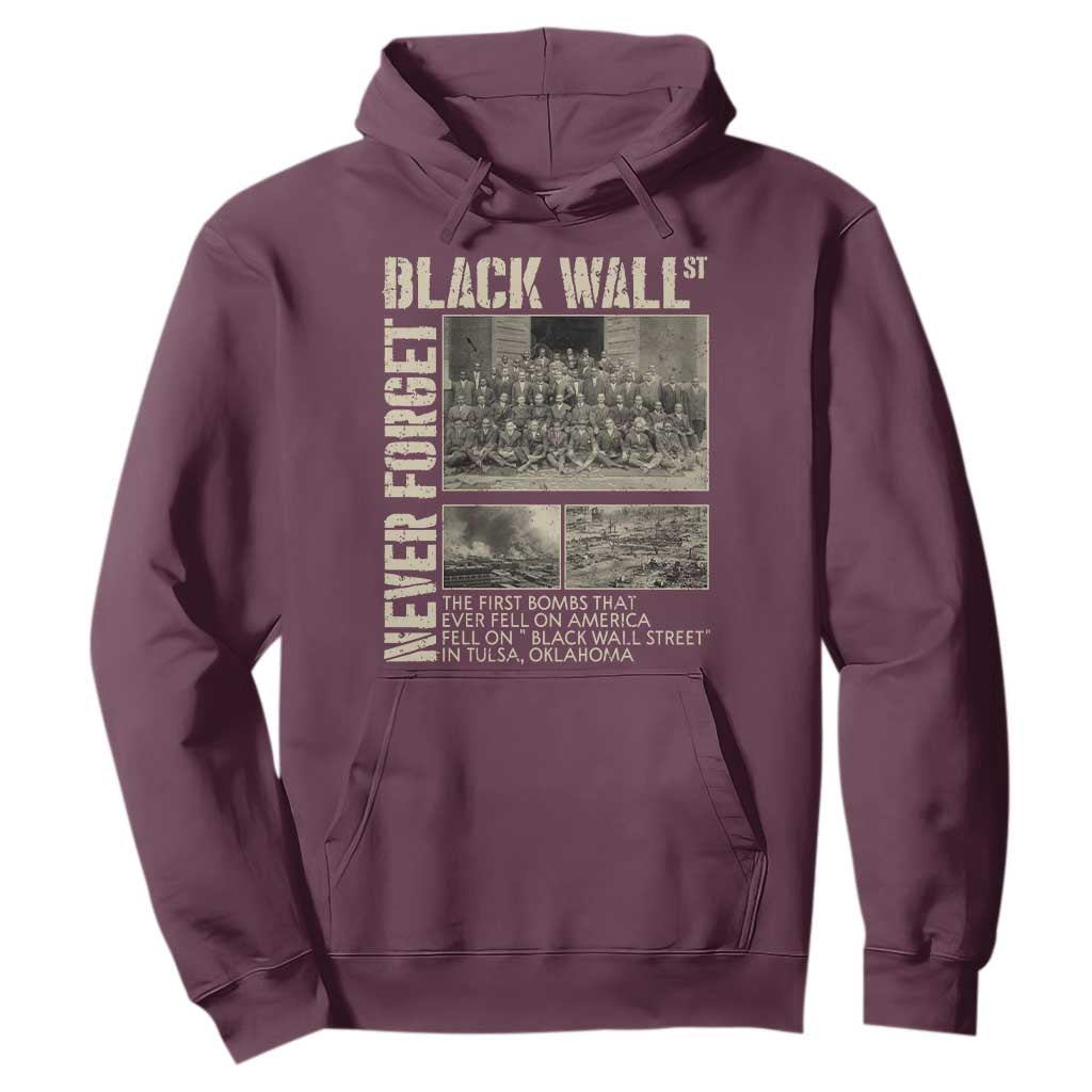 Black Wall Street Hoodie Never Forget Tulsa Black History Month