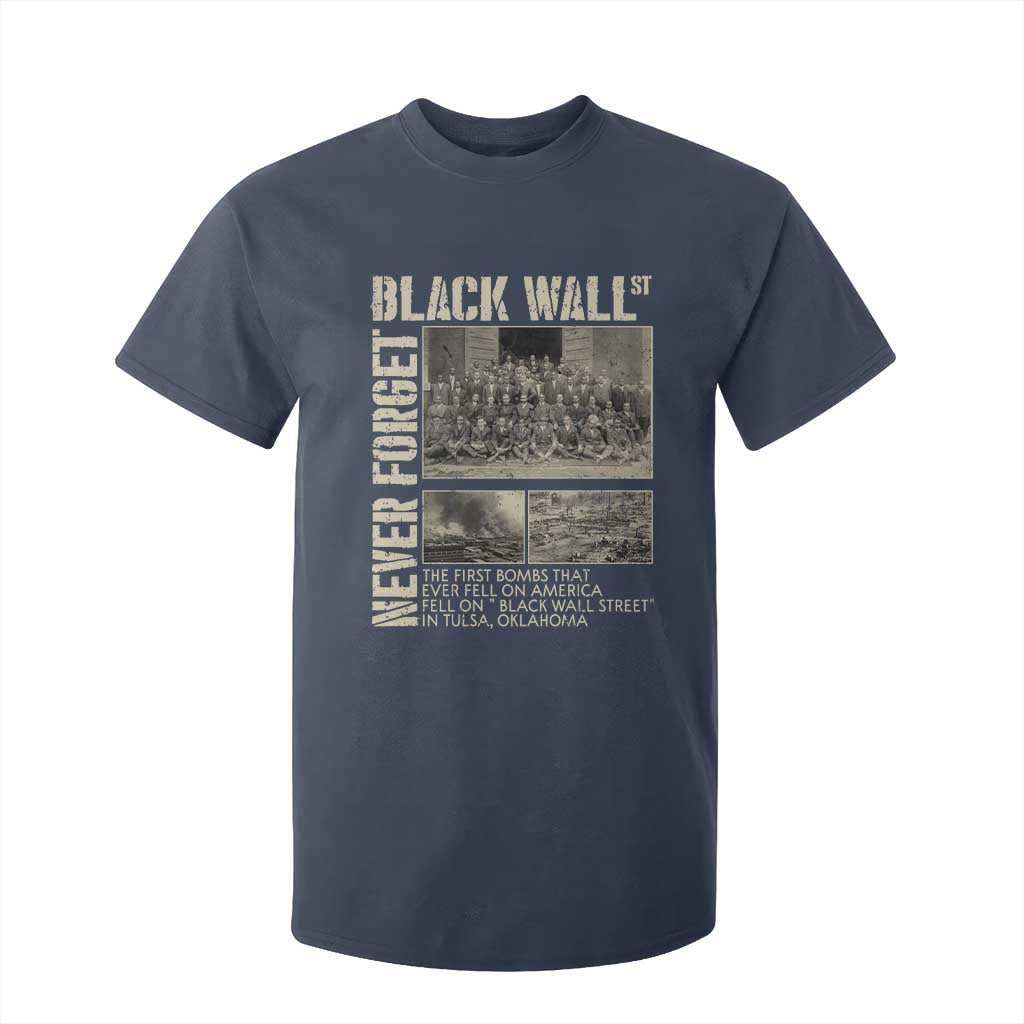 Black Wall Street T Shirt For Kid Never Forget Tulsa Black History Month