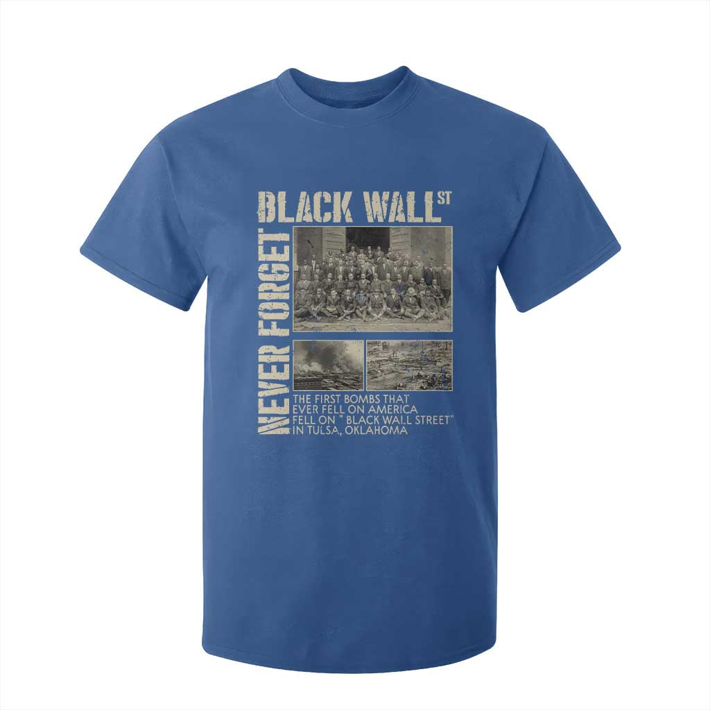Black Wall Street T Shirt For Kid Never Forget Tulsa Black History Month
