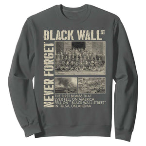 Black Wall Street Sweatshirt Never Forget Tulsa Black History Month