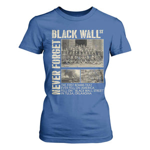 Black Wall Street T Shirt For Women Never Forget Tulsa Black History Month