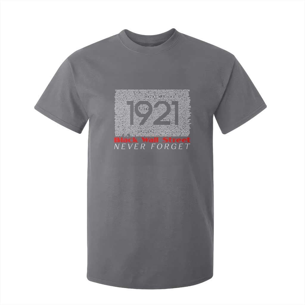 Black Wall Street T Shirt For Kid Never Forget 1921 Greenwood Tulsa Black History