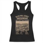 Black Wall Street Racerback Tank Top Never Forget 1921 Tulsa Black History Retro