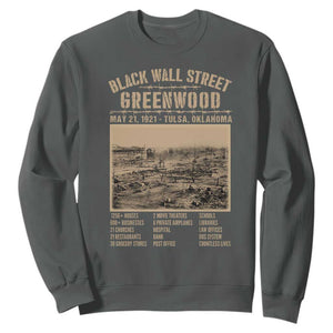 Black Wall Street Sweatshirt Never Forget 1921 Tulsa Black History Retro