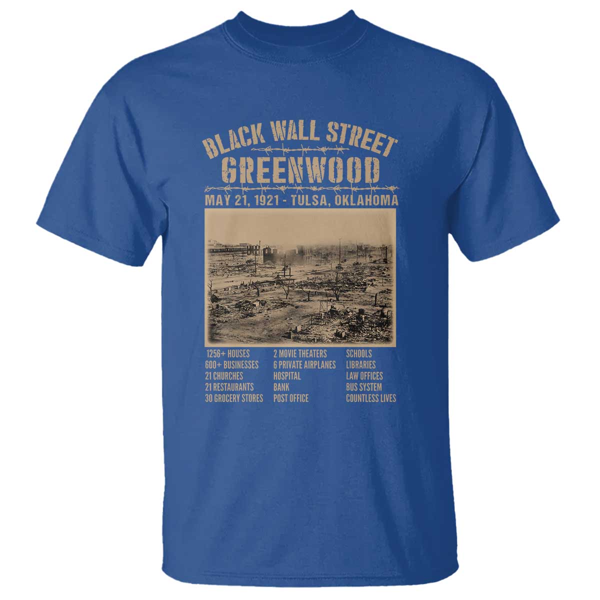 Black Wall Street T Shirt Never Forget 1921 Tulsa Black History Retro