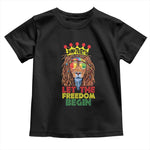 Juneteenth Baby Shirt Let The Freedom Begin Lion Rasta African American