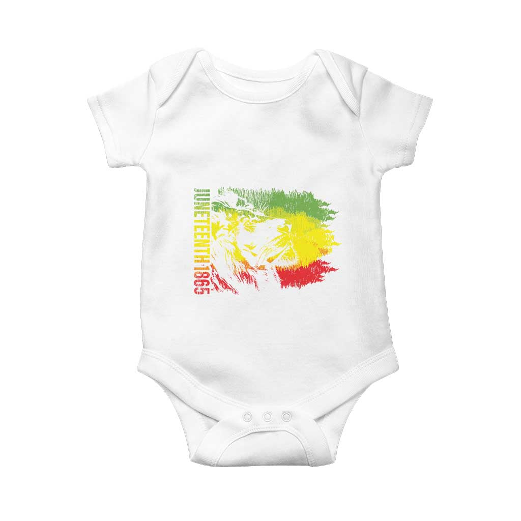 Juneteenth Baby Onesie 1865 African American Lion King