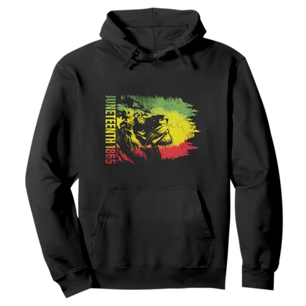 Juneteenth Hoodie 1865 African American Lion King