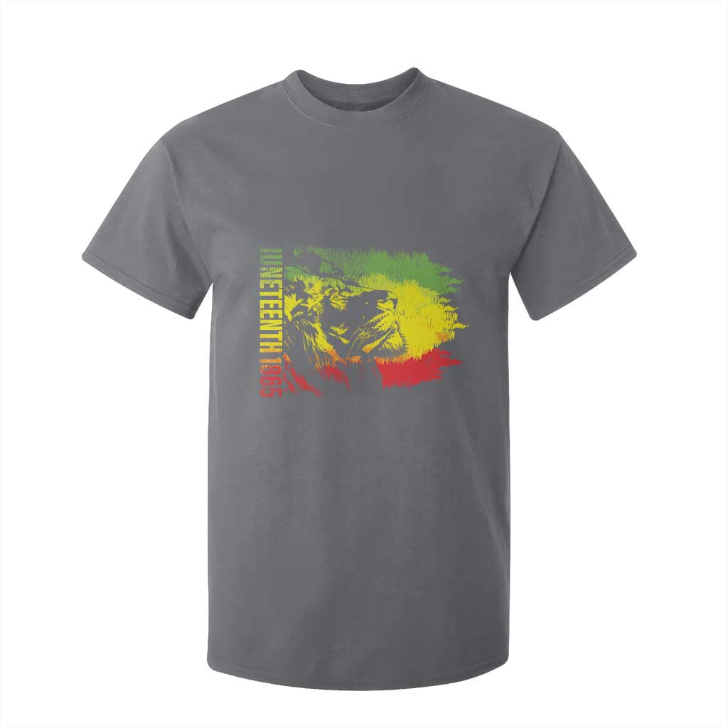 Juneteenth T Shirt For Kid 1865 African American Lion King
