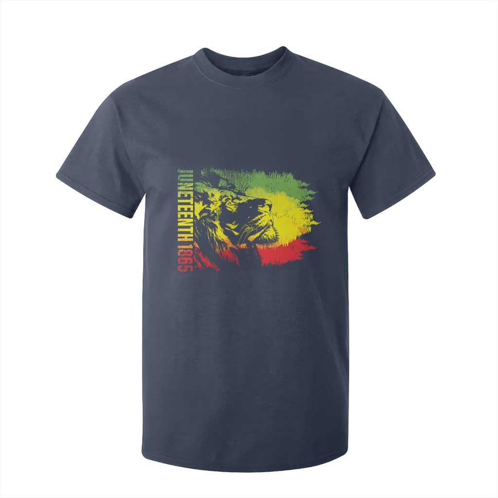 Juneteenth T Shirt For Kid 1865 African American Lion King