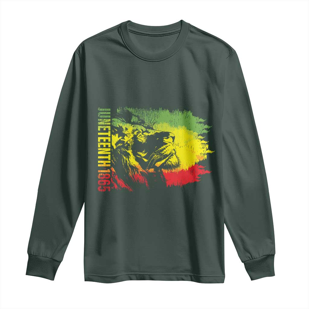 Juneteenth Long Sleeve Shirt 1865 African American Lion King