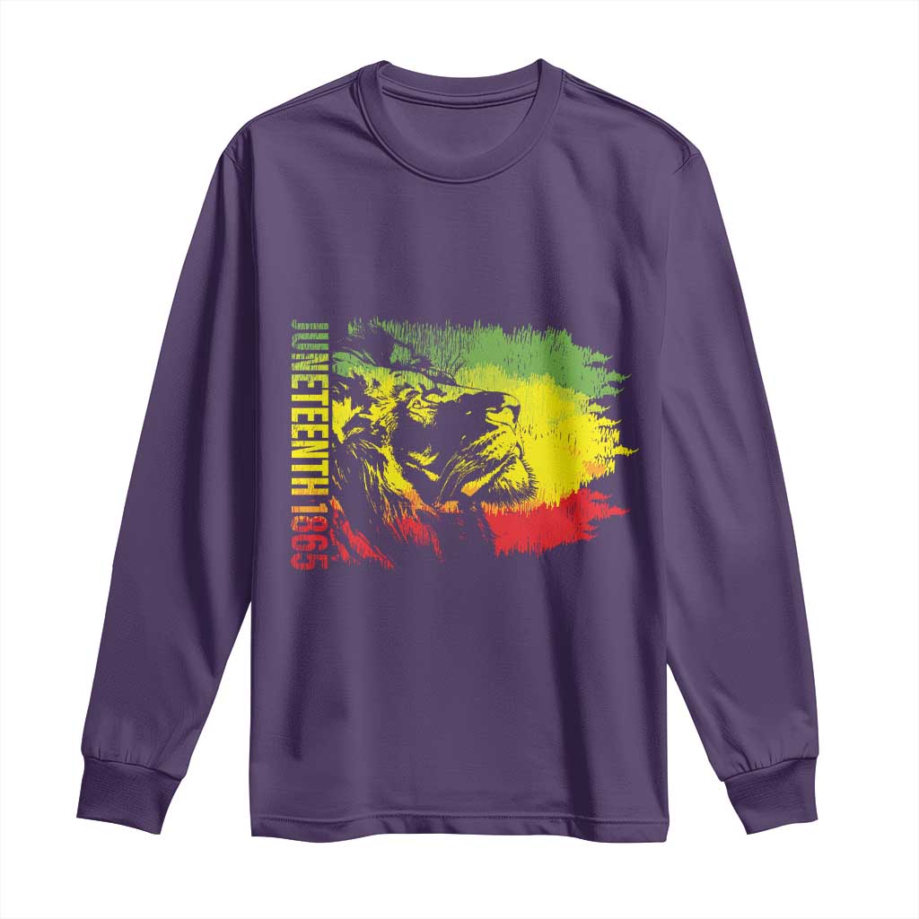 Juneteenth Long Sleeve Shirt 1865 African American Lion King