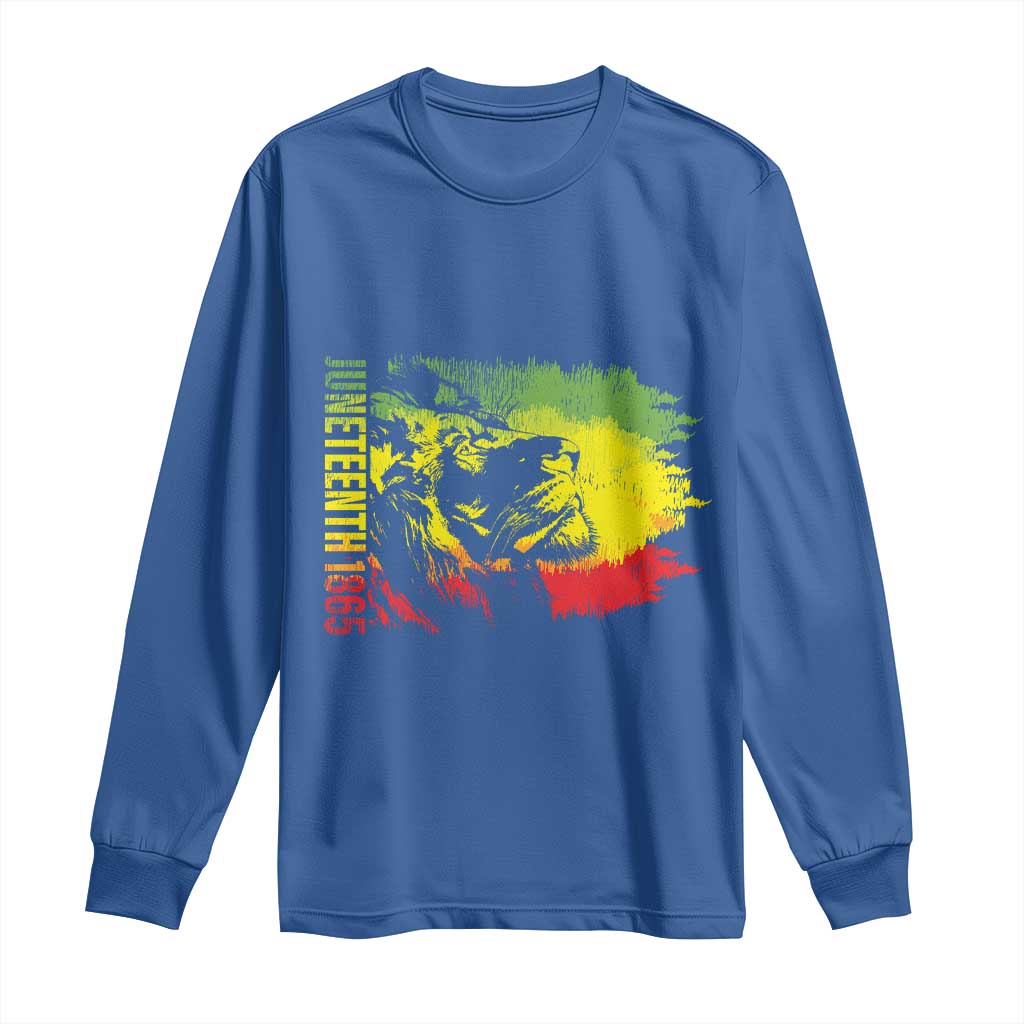 Juneteenth Long Sleeve Shirt 1865 African American Lion King