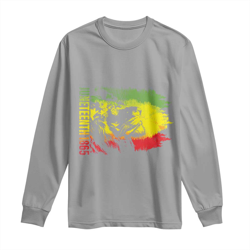 Juneteenth Long Sleeve Shirt 1865 African American Lion King