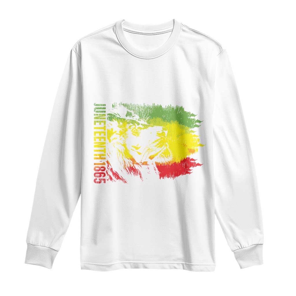 Juneteenth Long Sleeve Shirt 1865 African American Lion King
