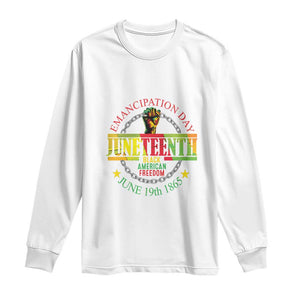 1865 Juneteenth Long Sleeve Shirt Emancipation Day Black American Freedom Melanin Pride