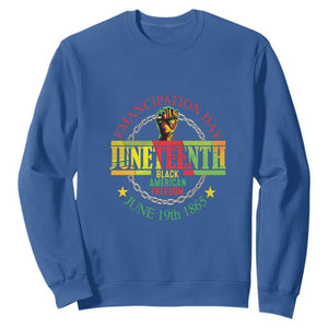 1865 Juneteenth Sweatshirt Emancipation Day Black American Freedom Melanin Pride