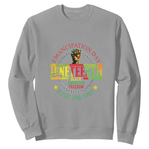 1865 Juneteenth Sweatshirt Emancipation Day Black American Freedom Melanin Pride