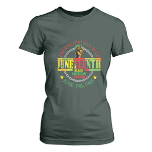 1865 Juneteenth T Shirt For Women Emancipation Day Black American Freedom Melanin Pride