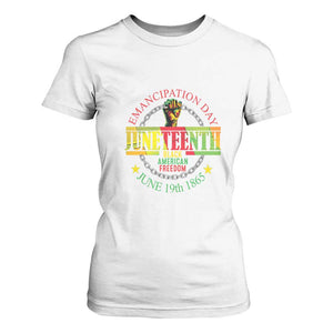 1865 Juneteenth T Shirt For Women Emancipation Day Black American Freedom Melanin Pride