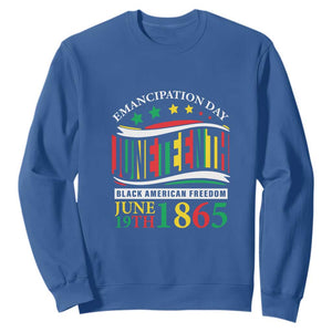 1865 Juneteenth Sweatshirt Emancipation Day Black American Freedom Black Pride