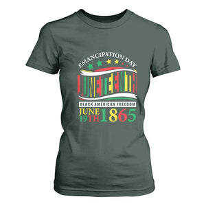 1865 Juneteenth T Shirt For Women Emancipation Day Black American Freedom Black Pride